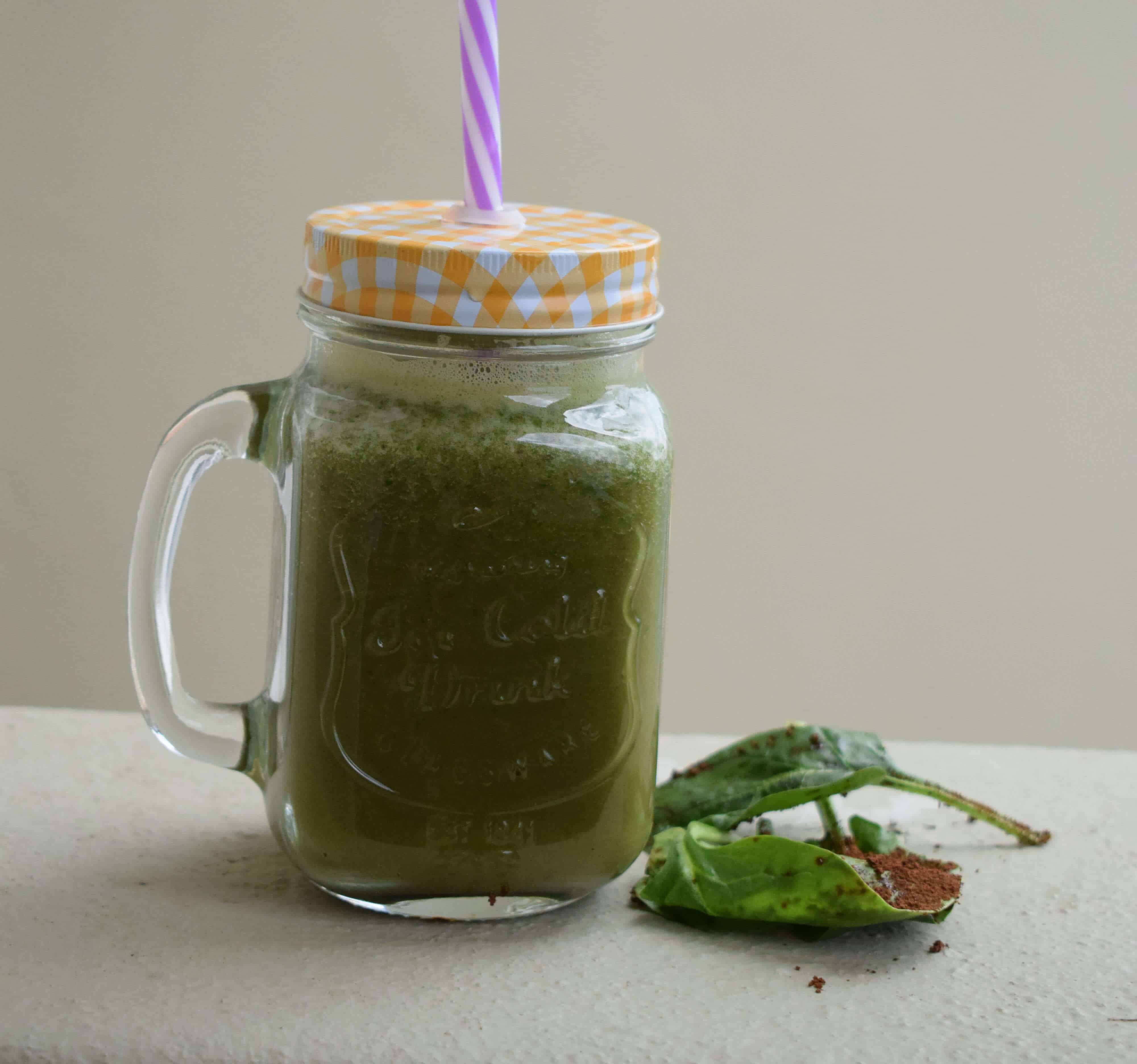 green coffee spinach smoothie