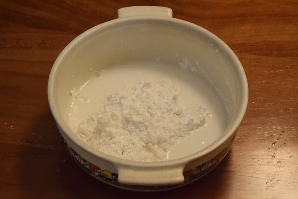 Tapioca Starch and water