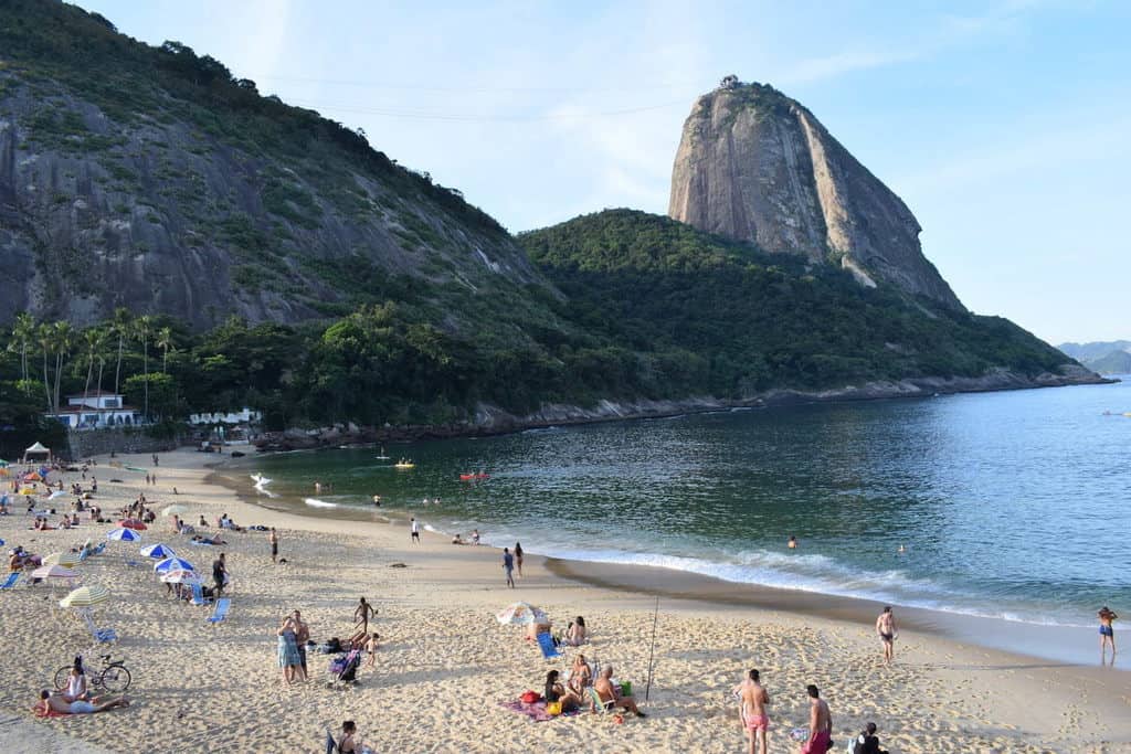 Urca Beach Rio De Janeiro Brazil