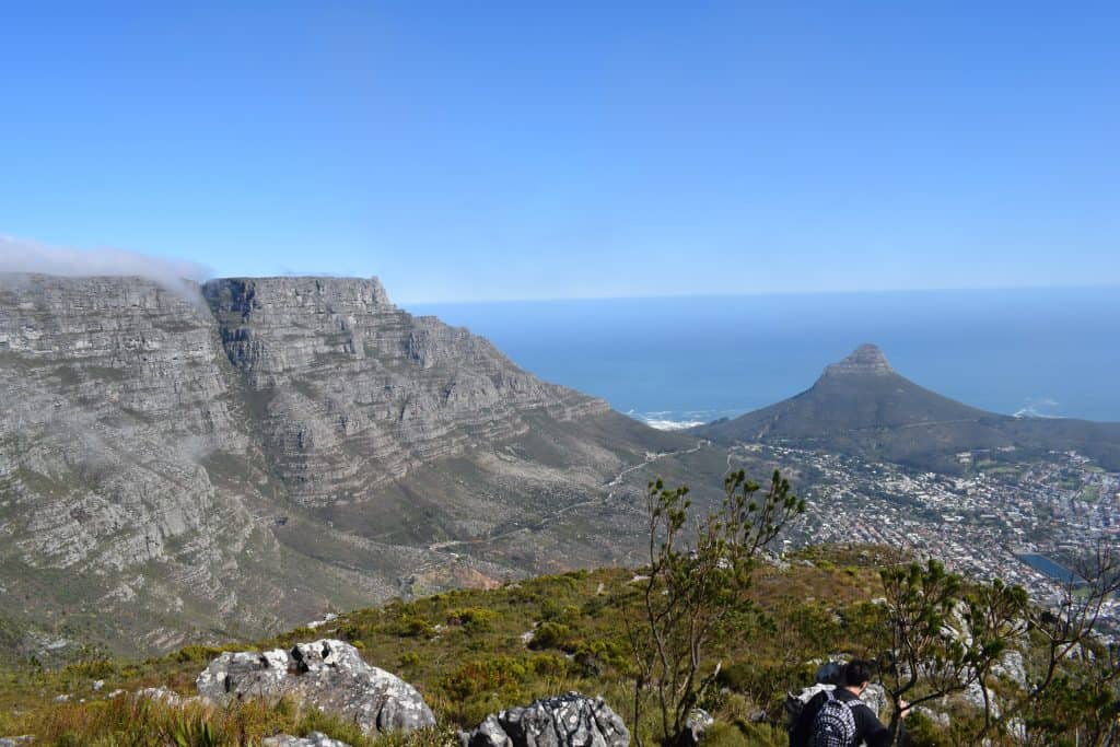 Devils Peak (with view of Table mountain and Lions head)